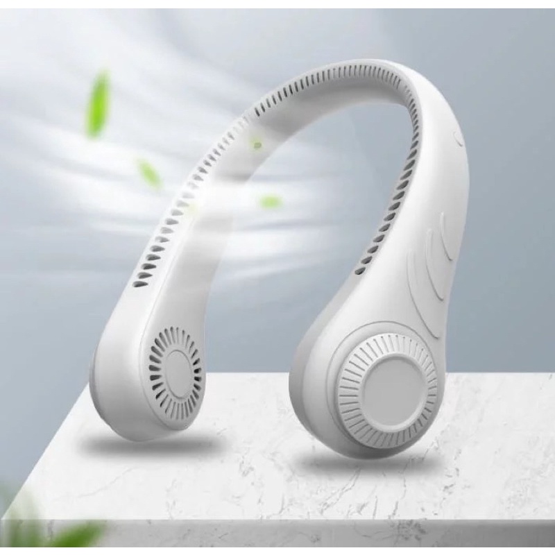 Portable 5000mAh Neck Fan, Hands Free Fan, Leafless Design, Outdoor Fan ...