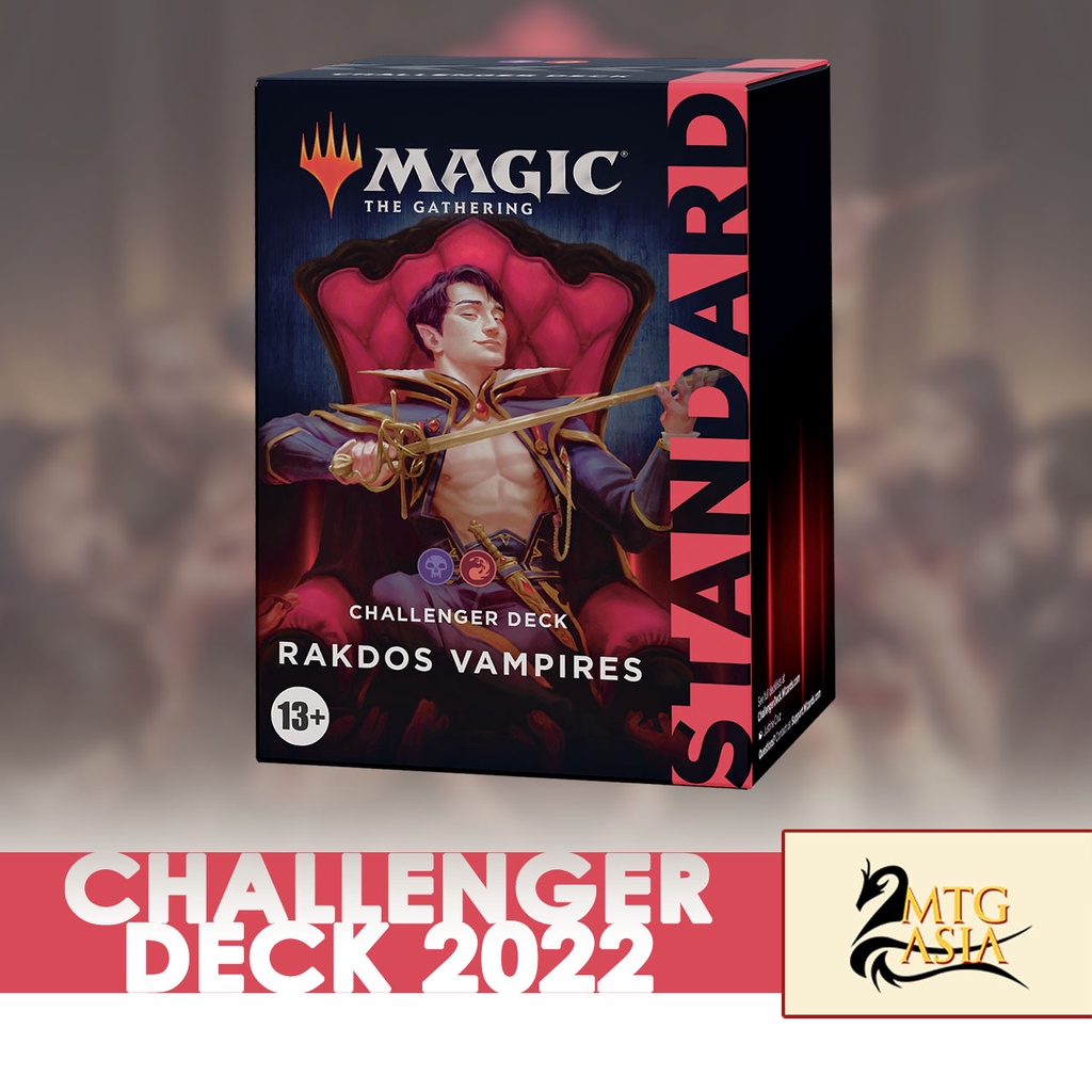 Magic: The Gathering – Challenger Deck 2022 Vampires De Rakdos (Noir-Rouge) – 60 Cartes Prêt-à-jouer + Réserve 15 Cartes