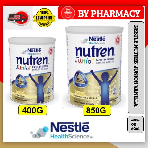 NESTLE NUTREN JUNIOR VANILLA MILK POWDER 850G / 400G | Shopee Singapore