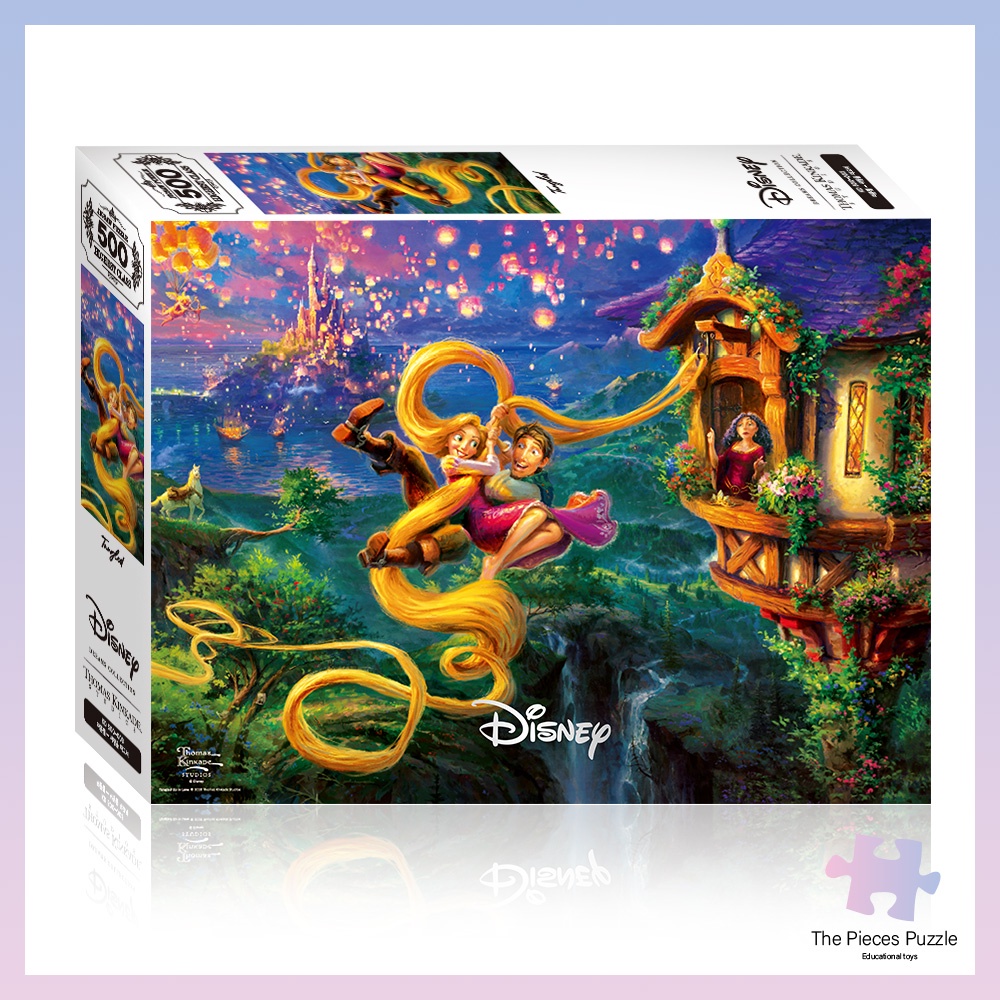 Disney Thomas Kinkade Rapunzel Jigsaw Puzzle 500 Pieces Made in Korea ...