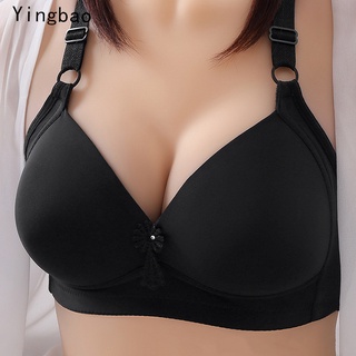 Front Buckle Underwear No Steel Ring Anti-sagging Breastfeeding Large Size  Thin Big Breasts Small Breasts Gathered Beautiful Back Bra