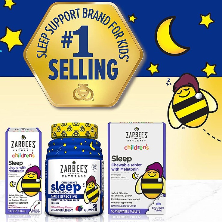 Zarbee's Naturals Children's Sleep with Melatonin Gummy Supplement