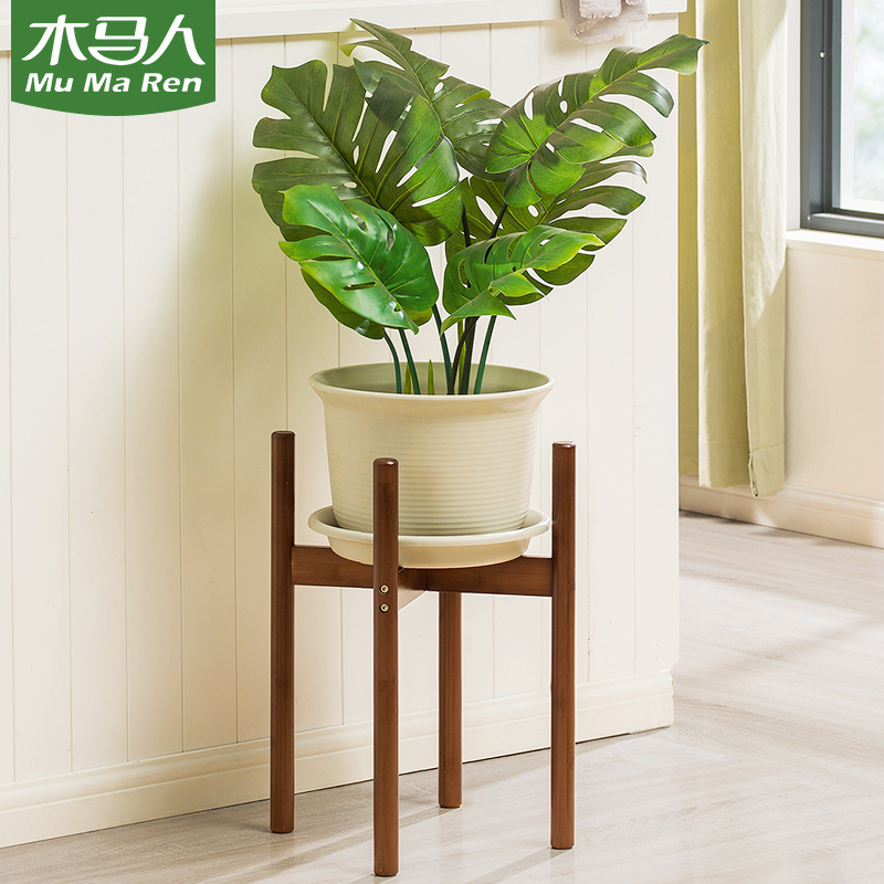 Balcony Flower Rack Bamboo Wood Multi Layer Indoor and Outdoor Living ...