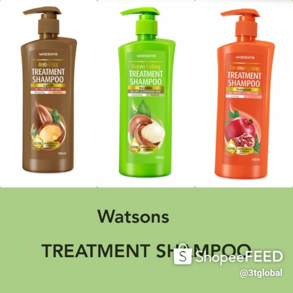 Watsons Treatment Shampoo Shopee Singapore