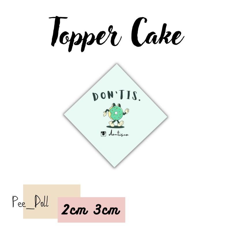 Cake Topper | Cake Label | Mini Cake Topper | Shopee Singapore
