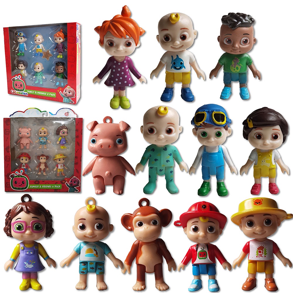 6/8pcs/Set Cocomelon Family & Friends JJ Figure Toys Play Set Toy ...