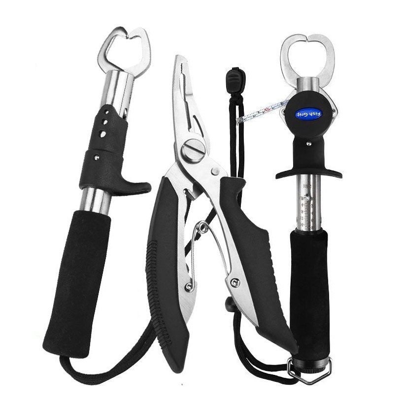Fish Grip And Pliers Tackles Fishing Pliers Clamp Set With Fishing