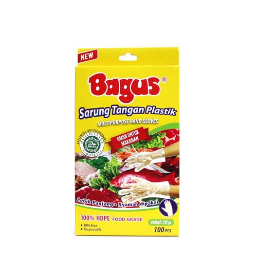 Bagus Sarung Tangan Plastik ISI 100 pcs / gloves / perlengkapan masak / Alat Dapur buah dan sayur - Gambar 2