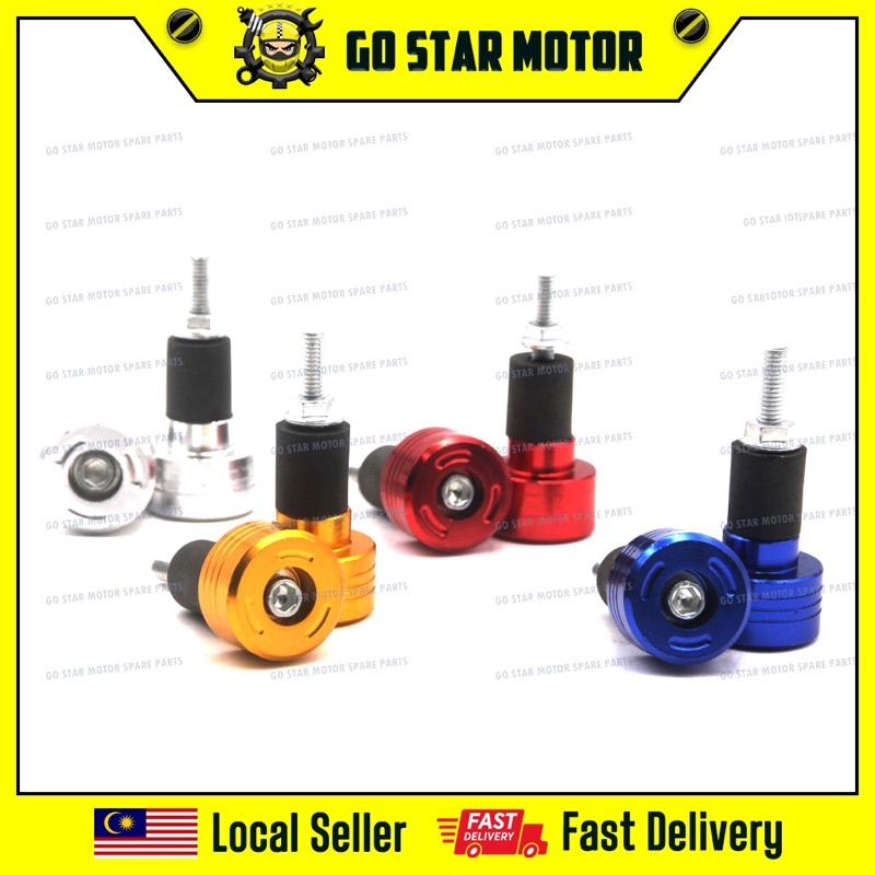 UNIVERSAL MOTORCYCLE ALLOY HANDLE BAR BALANCER WITH SCREW HANDLE GRIP ...