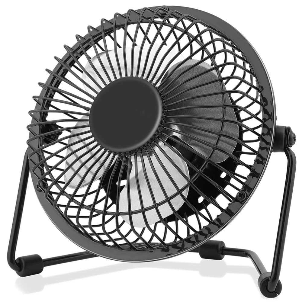 Fashion USB Mini Desktop Office Fan 360 Rotation Table Desk Personal ...