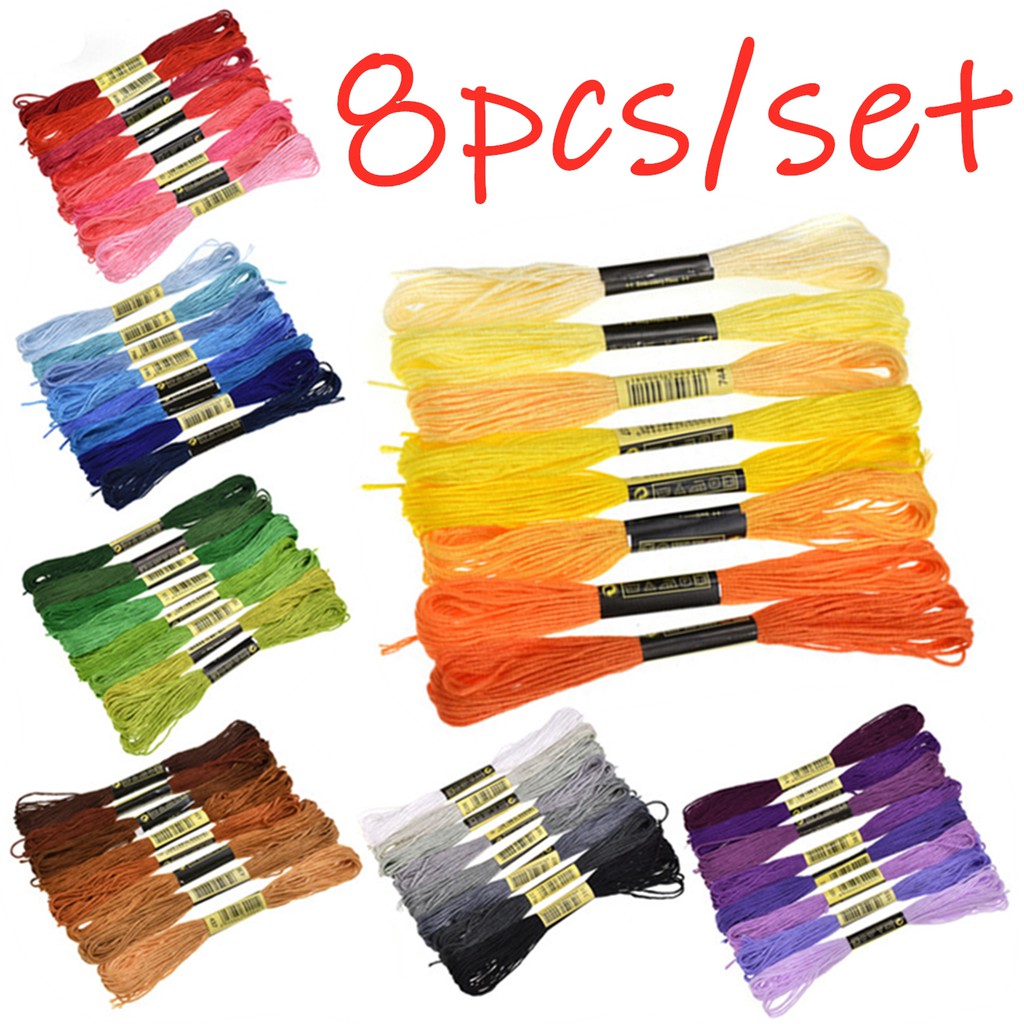 120 Pieces Plastic Floss Bobbins for Cross Stitch Embroidery Cotton Thread Embroidery Floss Cross Stitch Threads Craft DIY Sewing Storage Winding Thr