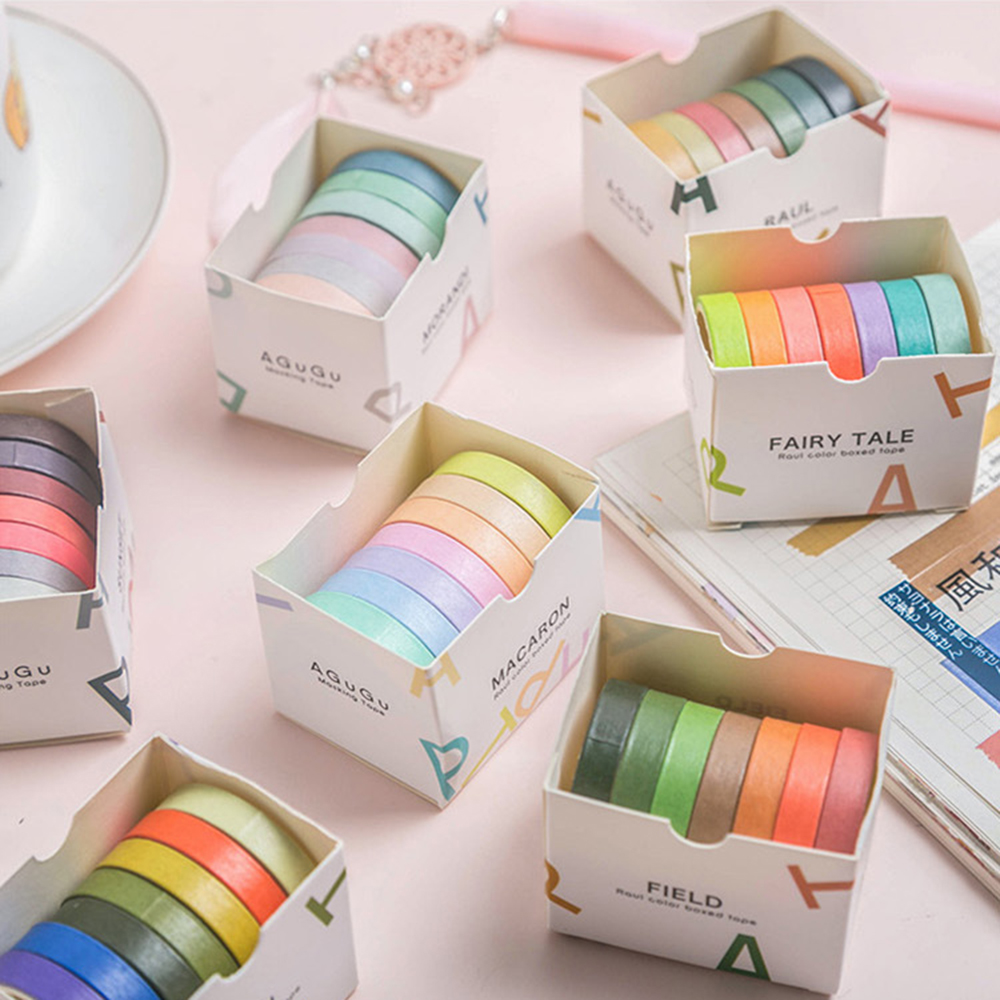 Supplies Kawaii Decorative Ribbons Washi Tape Set Sticker Masking Tape  Adhesive