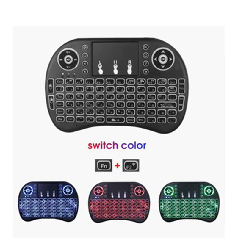 Backlit I8 Mini English Wireless Keyboard for Android TV BOX 2.4ghz