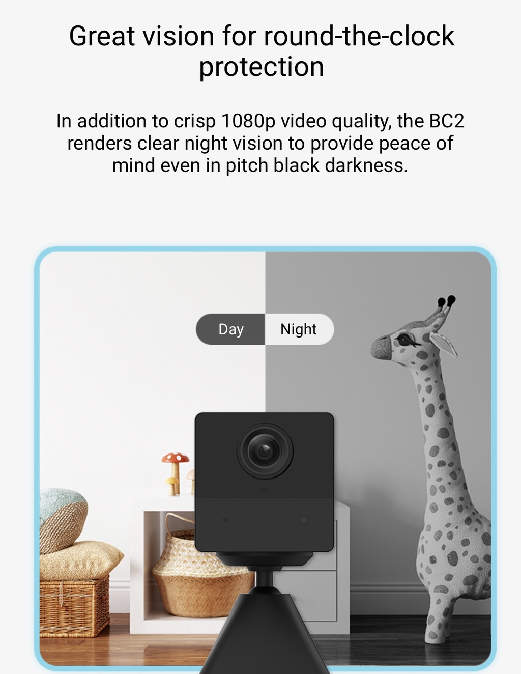 Ezviz BC2 Mini Battery Powered Rechargeable Wireless WiFi Full HD 1080P ...