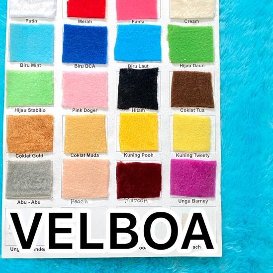 Korean VELBOA Materials Thick (Doll Material) Shopee Singapore
