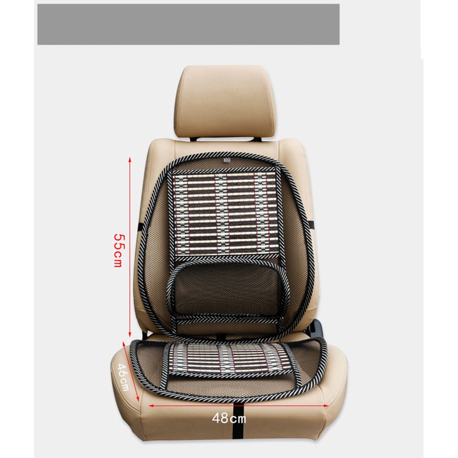 Car Seat Lumbar Cushion Chair Office Back Waist Support Pad Black Shopee Singapore