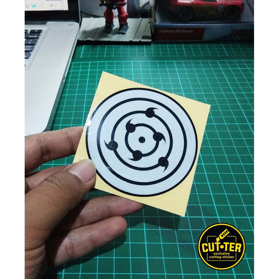 Cutting sticker RINNEGAN SASUKE SHARINGAN naruto | Shopee Singapore