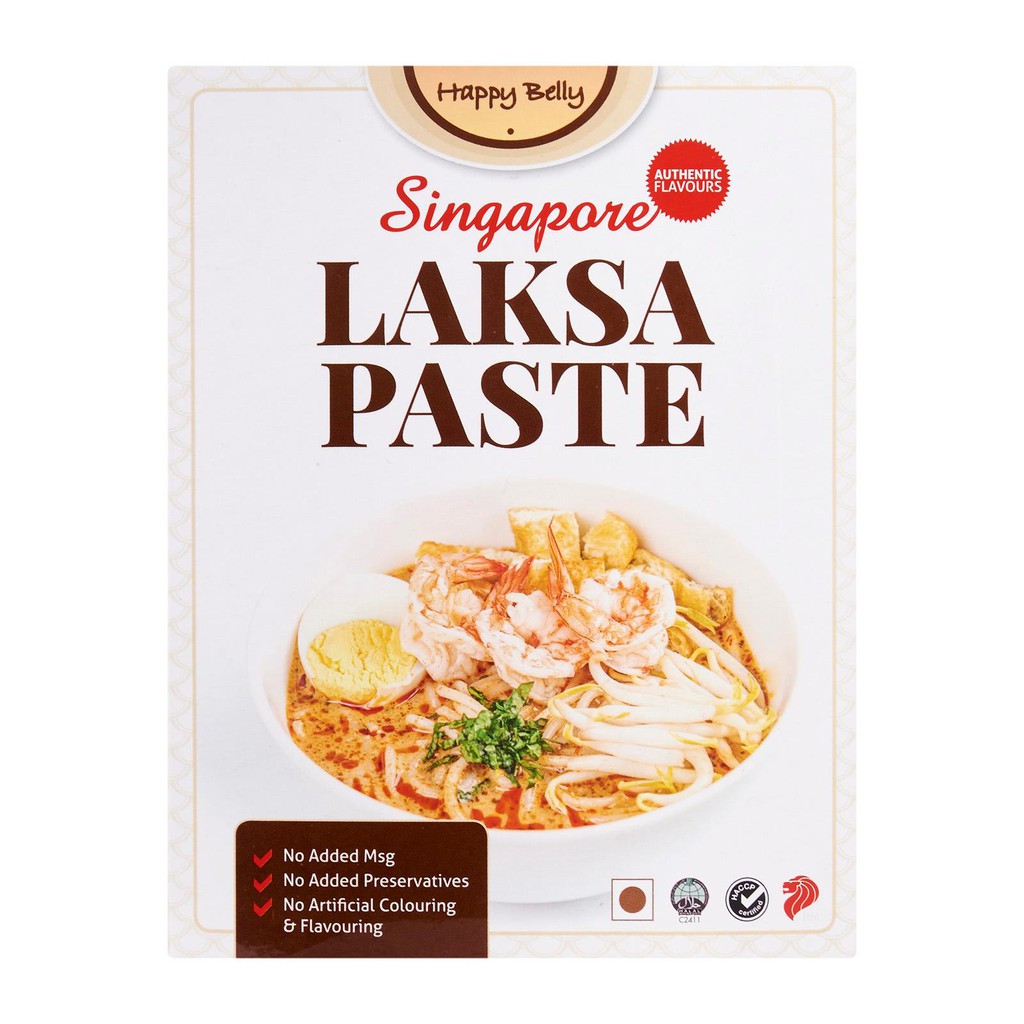 Happy Belly Singapore Laksa Paste Authentic Flavours Shopee Singapore