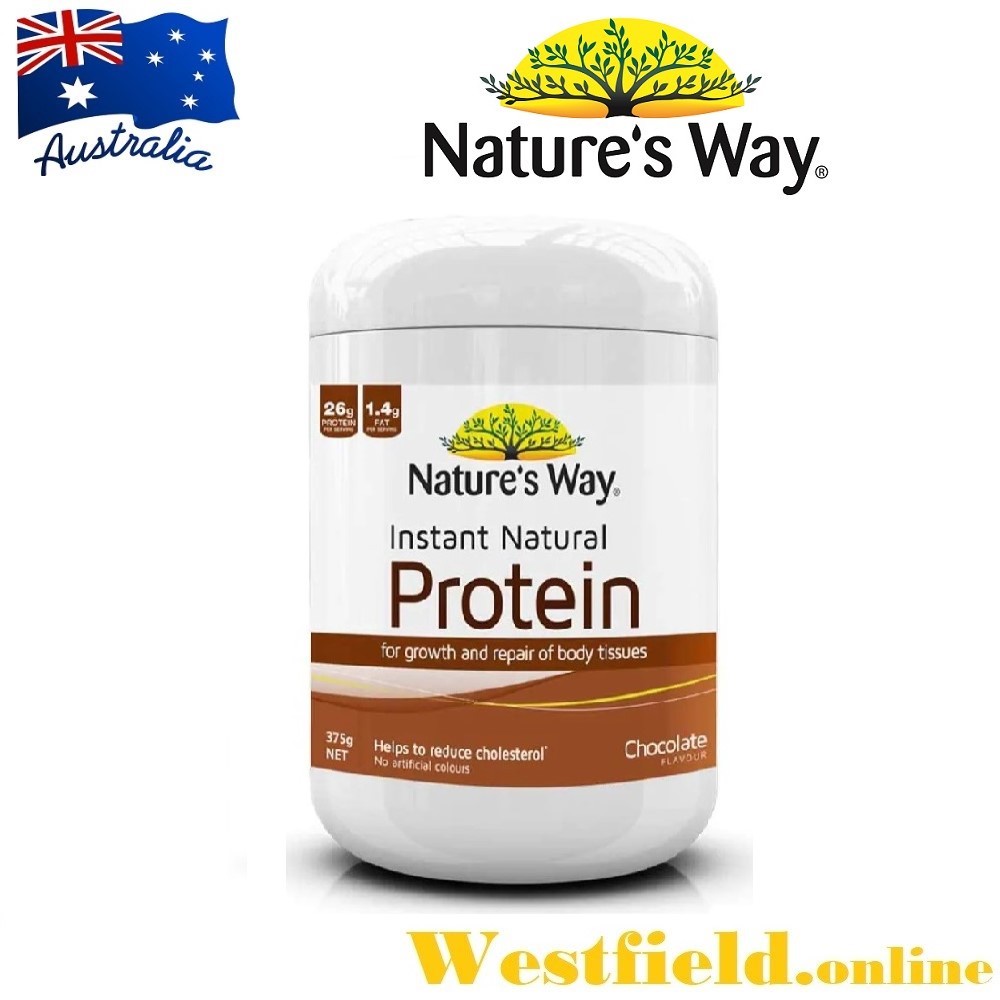 Nature's Way Instant Natural Protein Powder (Chocolate 375g) Shopee
