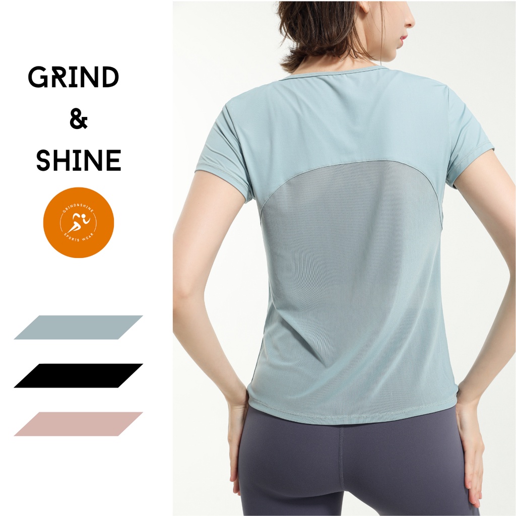 [SG READY STOCK] Premium quick dry yoga top breathable gym shirt ...
