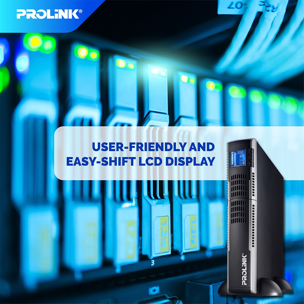CLEARANCE Prolink Rackmount Online UPS PRO803ERS 3000VA 2700Watt Uninterruptible Power Supply+Stabilizer - Gambar 2