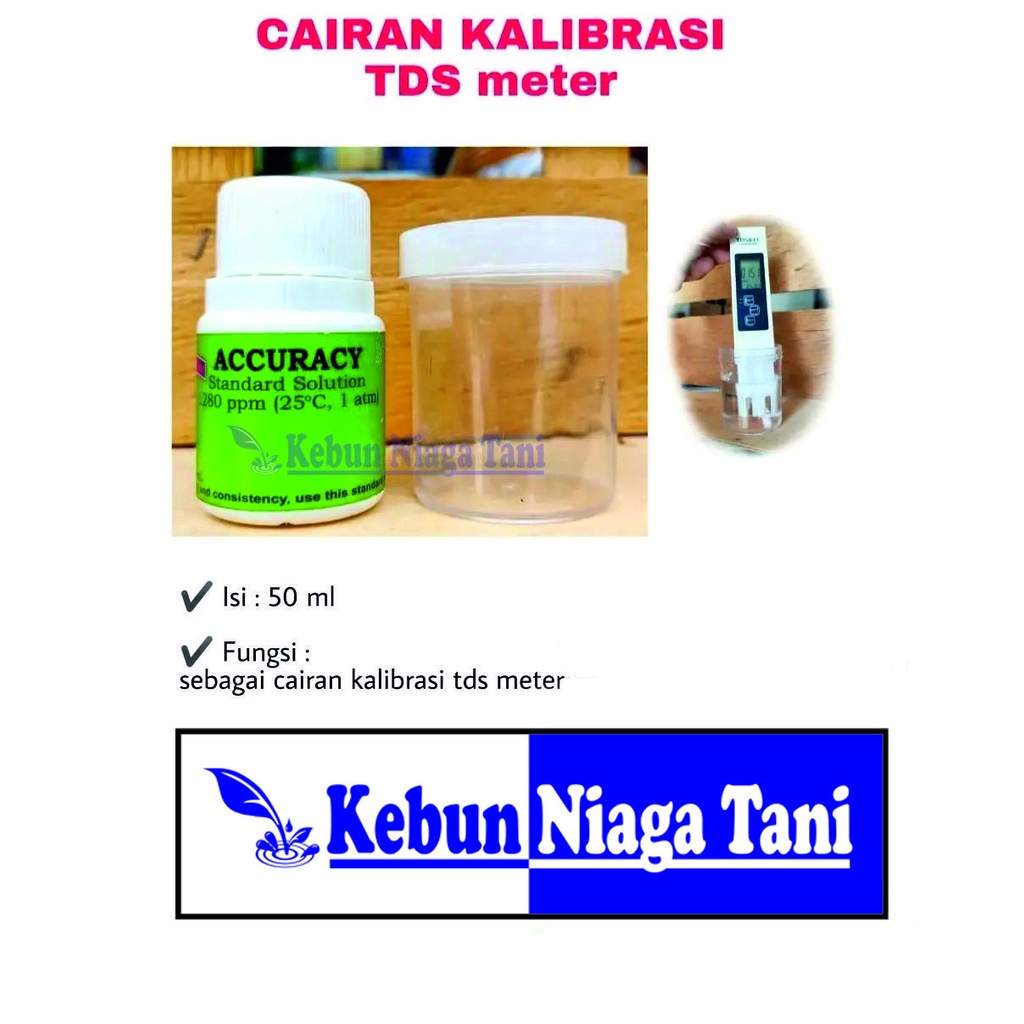 Accuracy Calibration Liquid TDS meter Shopee Singapore