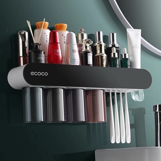 ECOCO Cute Wall Mounted Multifunction Mop Organizer Holder Brush