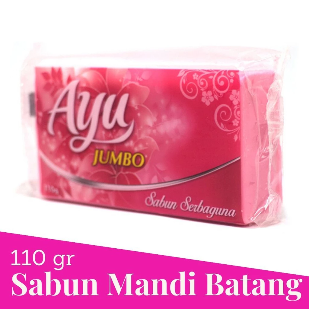 Ayu Jumbo Bar Soap Sabun Kecantikan Serbaguna Batang 110gr x 3 - Pink - Gambar 3