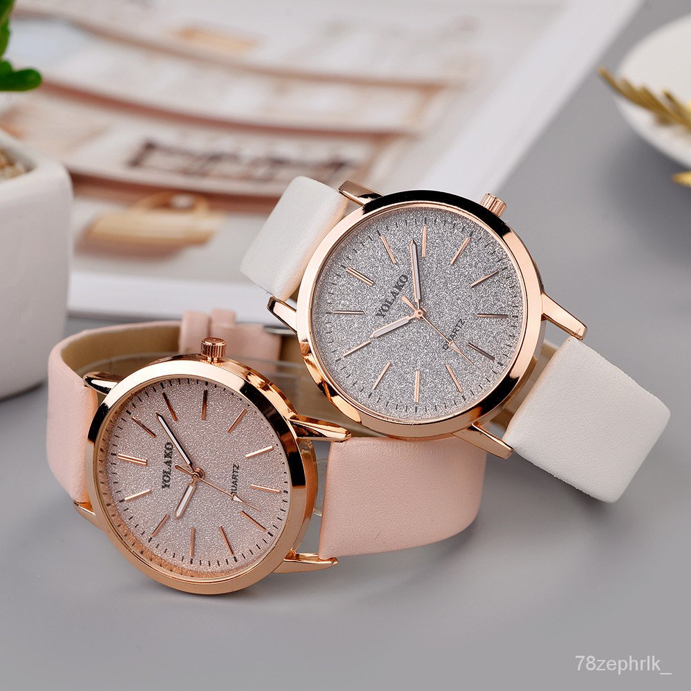 Quartz watch women's on sale gold