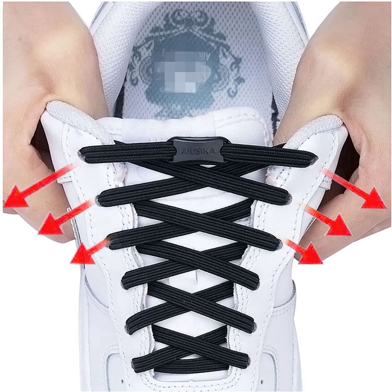New No Tie Shoe laces Elastic Laces Sneakers Flat Shoelaces without ties Kids Adult Quick Shoe