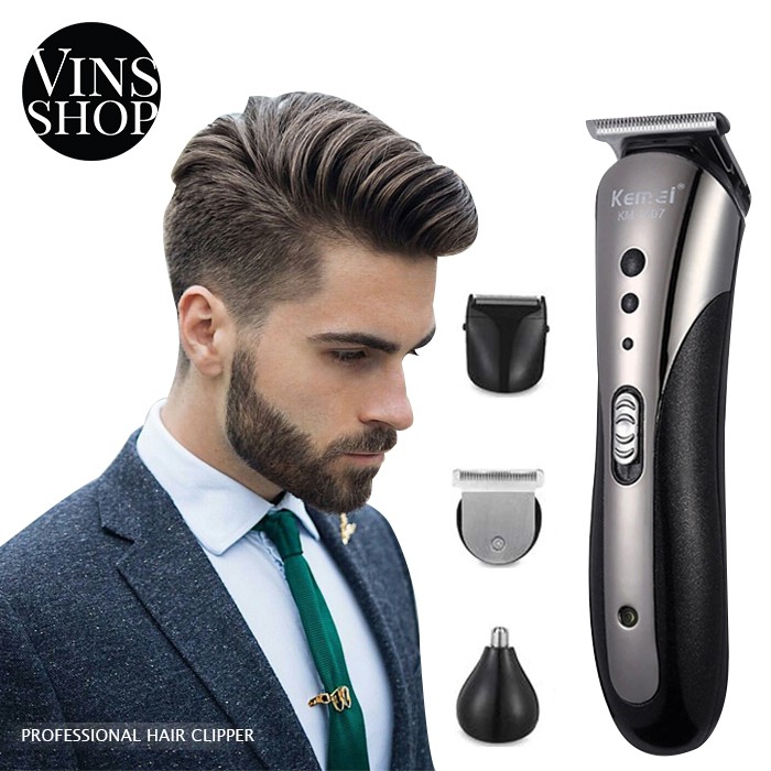 VINS All In 1 Rechargeable Shaver Men Beard Hair Clipper Nose Trimmer for Him Easy and Freestyle Hair Cut