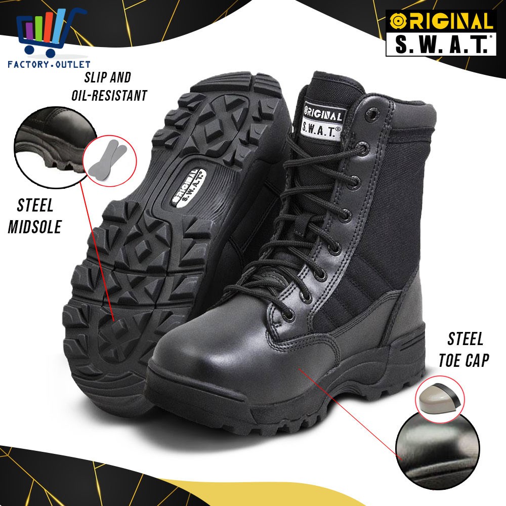 Swat steel toe outlet boots