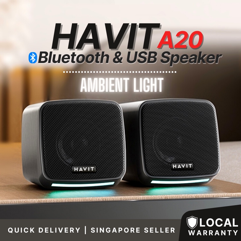 Havit A20 Wireless Bluetooth RGB LED Light Multimedia USB Powered