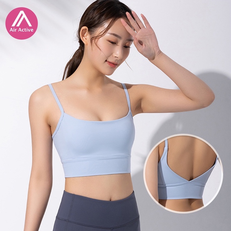 Air active Yoga Bra Spaghetti Strap Good Support Sports Bra