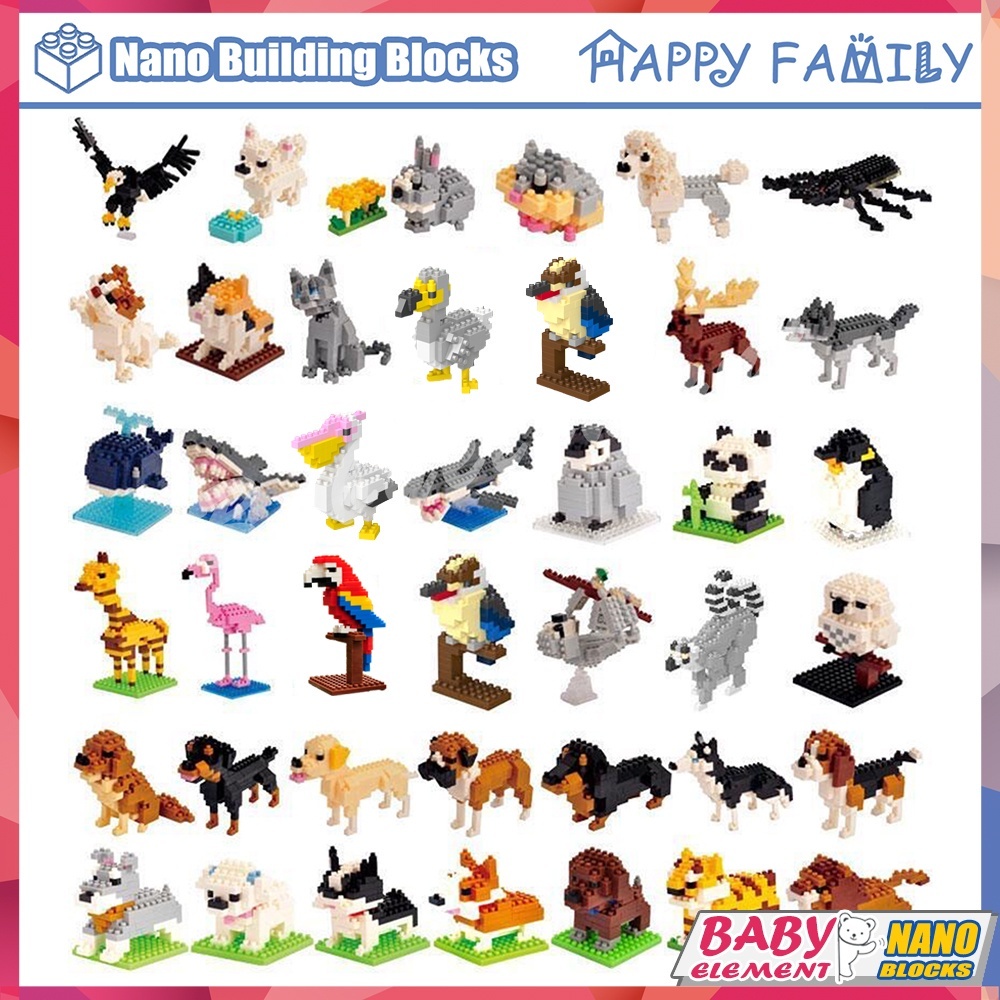 Nano blocks Bird MINI Small Animal Building Blocks Creative DIY