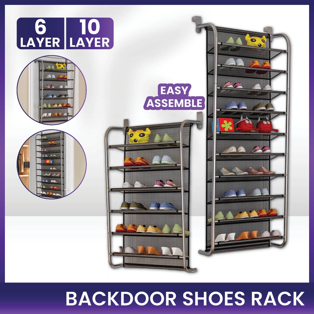 Backdoor Shoes Rack Wall Mounted Racking Storage Shoe Wall