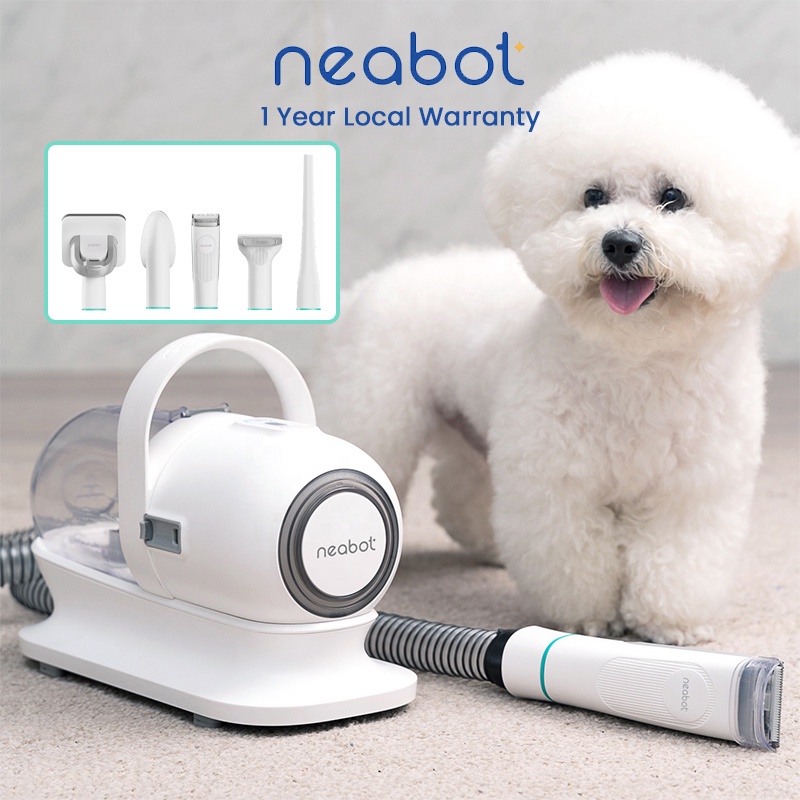 Neabot P1 Pro Pet Grooming Kit Vacuum with Shaver and Brush Removes 99.