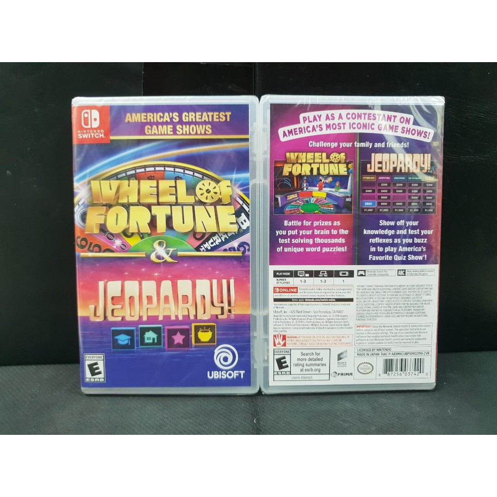 Nintendo Switch America's Greatest Game Shows: Wheel of Fortune & Jeopardy!