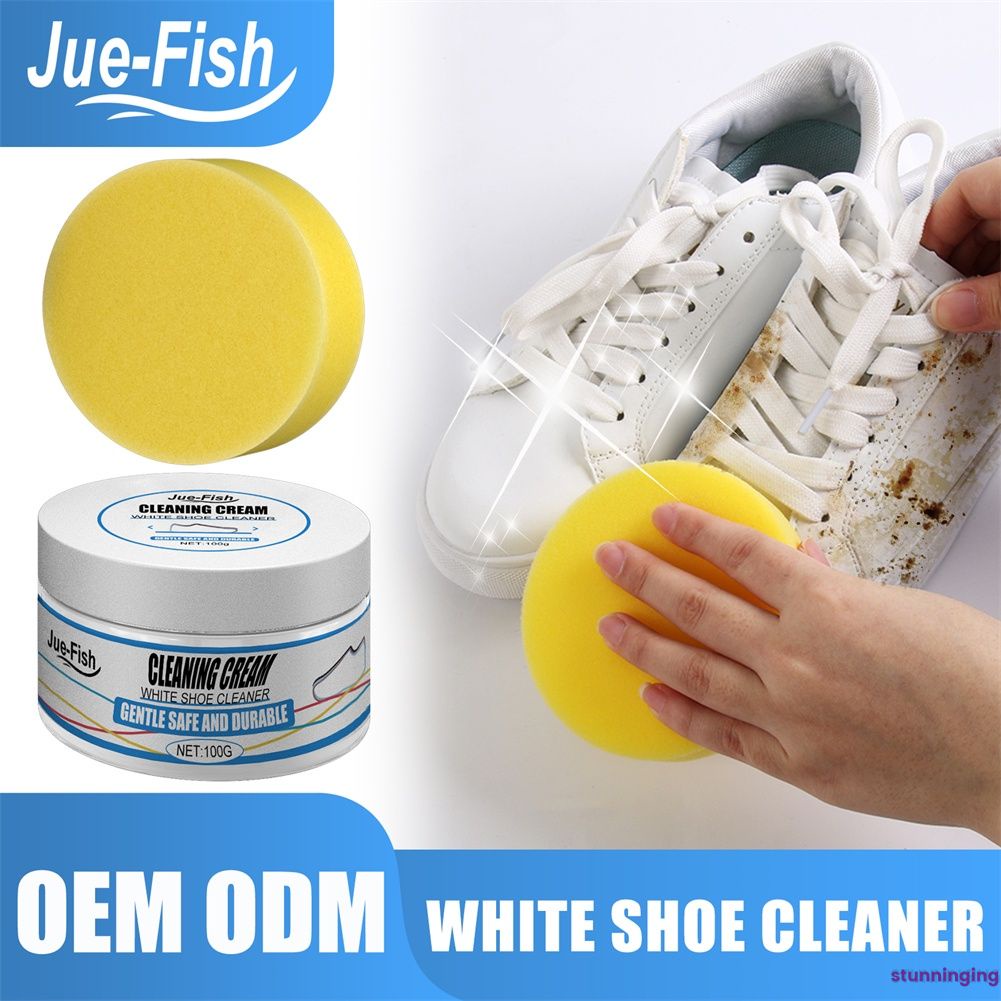 White shoe cleaning cream decontamination artifact sports canvas shoes