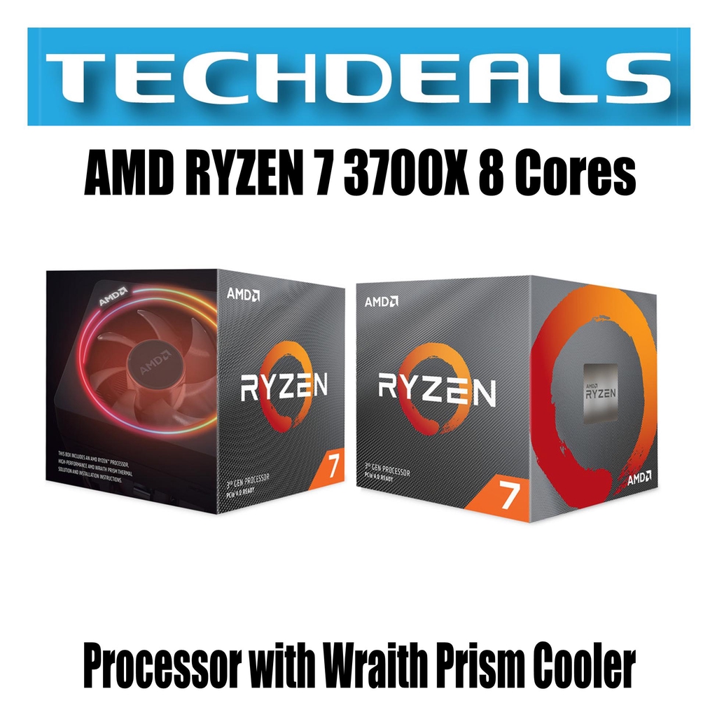 AMD RYZEN 7 3700X 8 Cores Processor with Wraith Prism Cooler