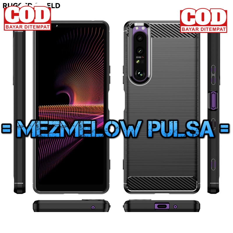 Case Fiber Carbon Casing Caseng Silicone Softcase SONY XPERIA 1 III / XPERIA 1 MARK 3 - Gambar 4