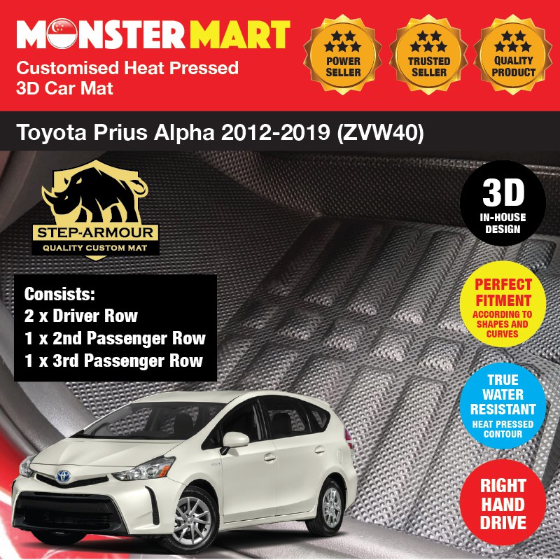 STEP ARMOUR Toyota Prius Alpha Prius V Prius+ 20122019 (ZVW40) 3D Car
