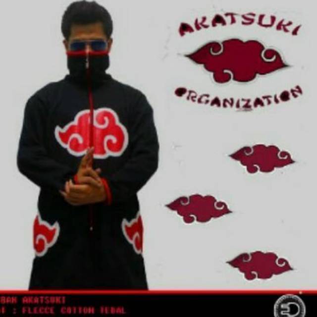 Akatsuki anime Cloak NON hoodie Shopee Singapore