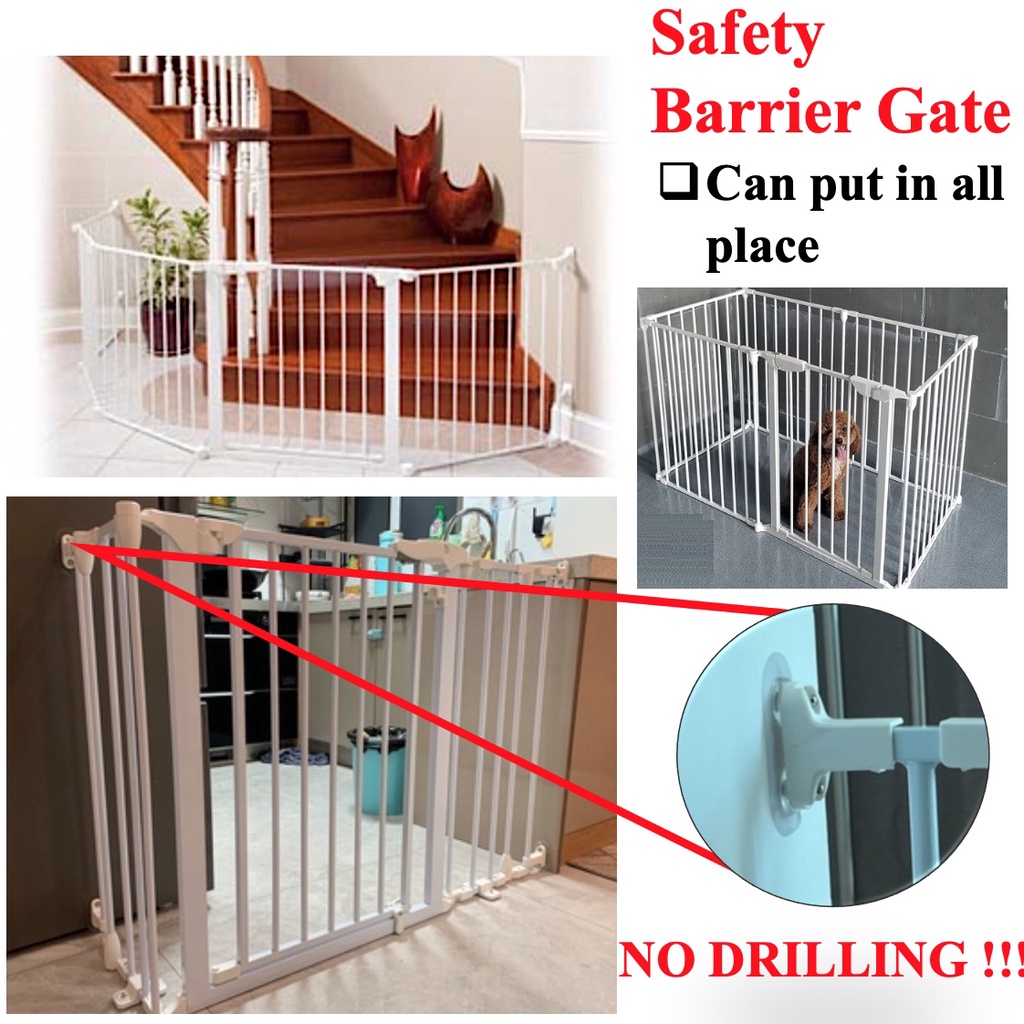 pet fence dog Playpen pet Safety gate Baby Gate Fence Pet Gate Playpen Auto Close Gate Multi