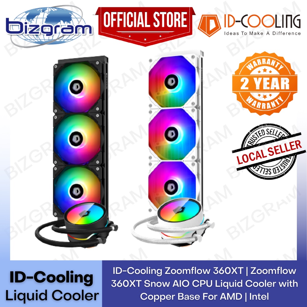 ID-Cooling Zoomflow 360XT | Zoomflow 360XT Snow AIO CPU Liquid Cooler ...