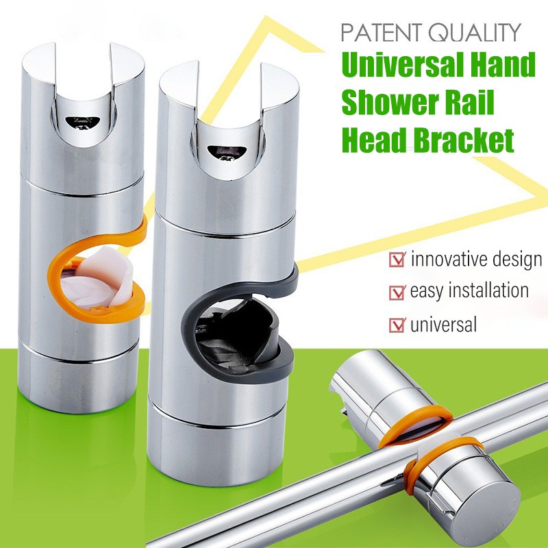Universal Slider Showerhead Holder Hand Shower Rail Head Bracket, 19
