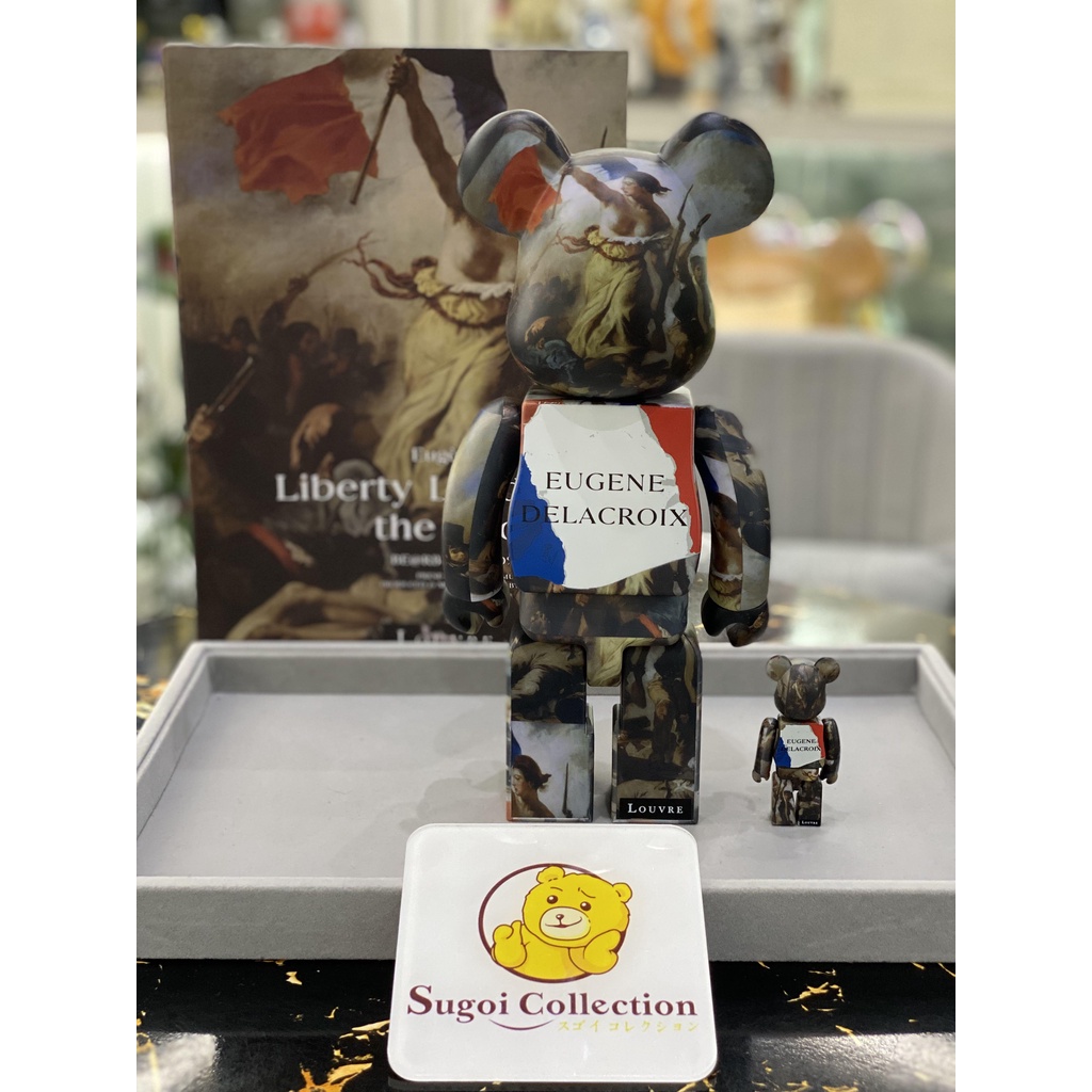 In Stock] BE@RBRICK x Eugene Delacroix “Liberty Leading the
