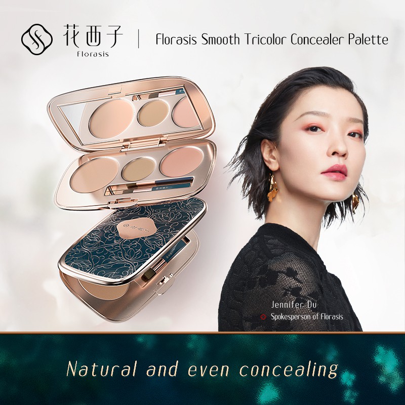 花西子 Florasis Triple Petal Concealer Palette | Shopee Singapore