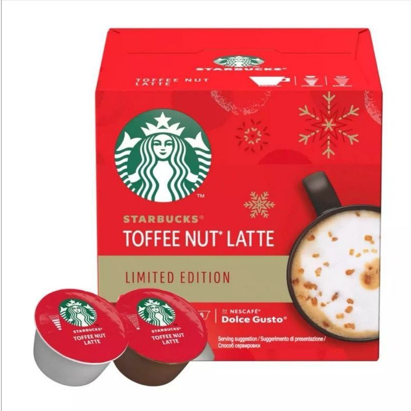STARBUCKS Toffee Nut Latte / Iced Americano 6s/6s by Nescafe Dolce Gusto Capsules Shopee Singapore