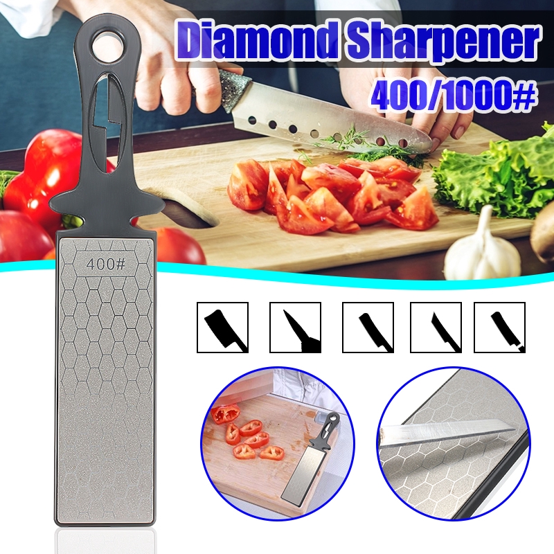 Double Side Diamond Sharpening Stone Whetstone Ceramic Knife Dual